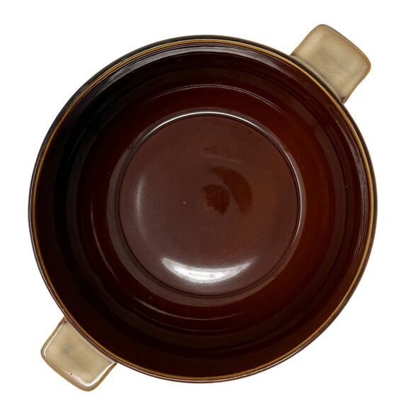 Sango Splash Brown 4951 Stoneware 3 Qt Covered Casserole Dutch Oven - Picture 3 of 10